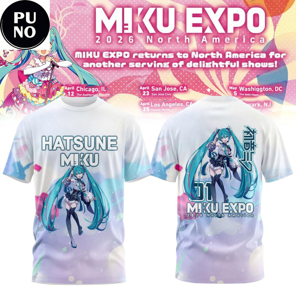 Hatsune Miku Expo 2026 North America Show Hoodie T-Shirt