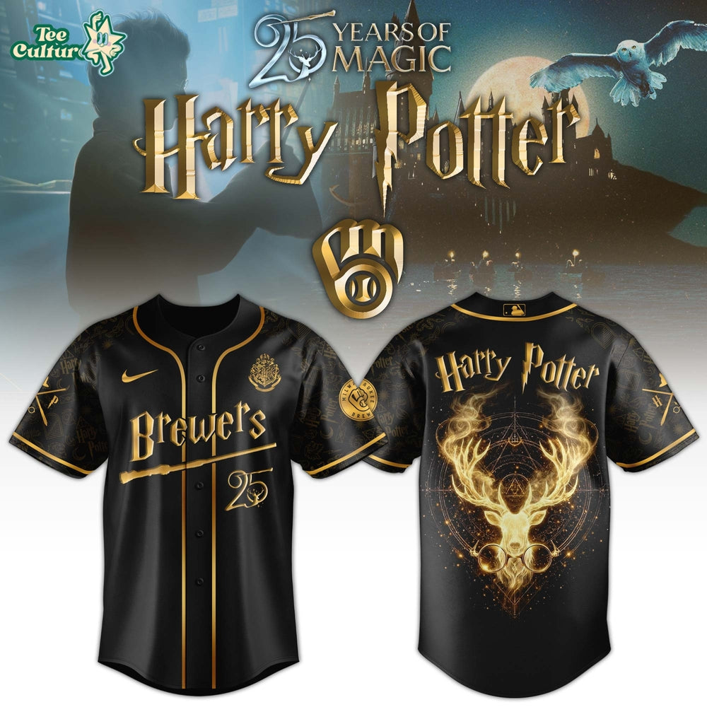 Milwaukee Brewers Harry Potter 25 Years Of Magic Game Night 2026 Limited Edition Jersey