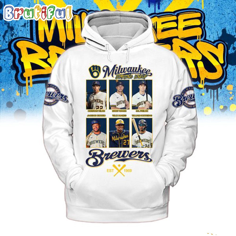 Milwaukee Brewers Starting Lineup Est 1969 Hoodie