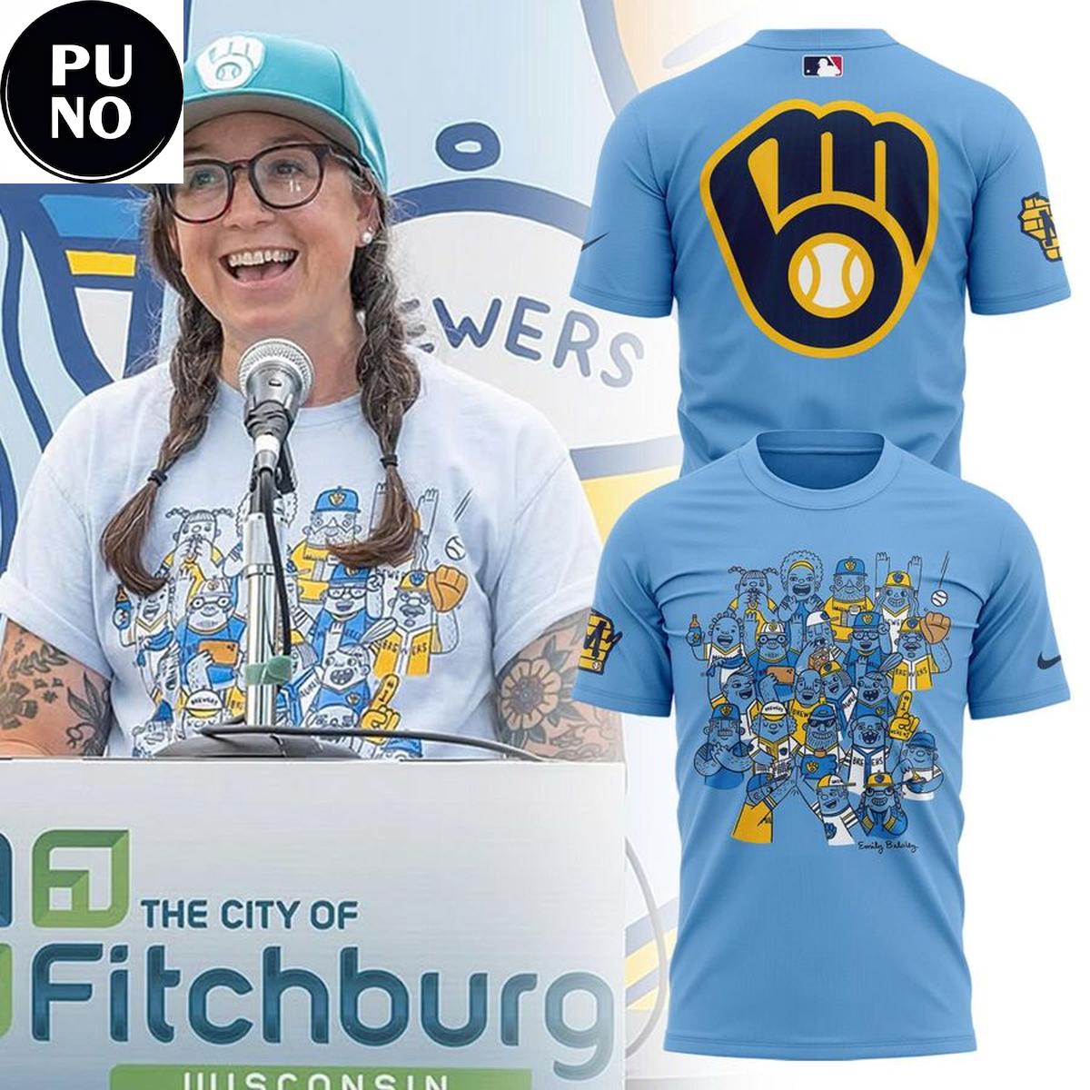 Milwaukee Brewers x Emily Balsley 7th Inning Stretch 2026 Artist Series T-Shirt