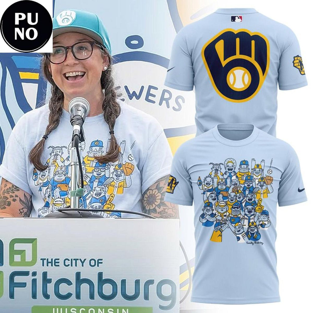 Milwaukee Brewers x Emily Balsley 7th Inning Stretch 2026 Artist Series T-Shirt