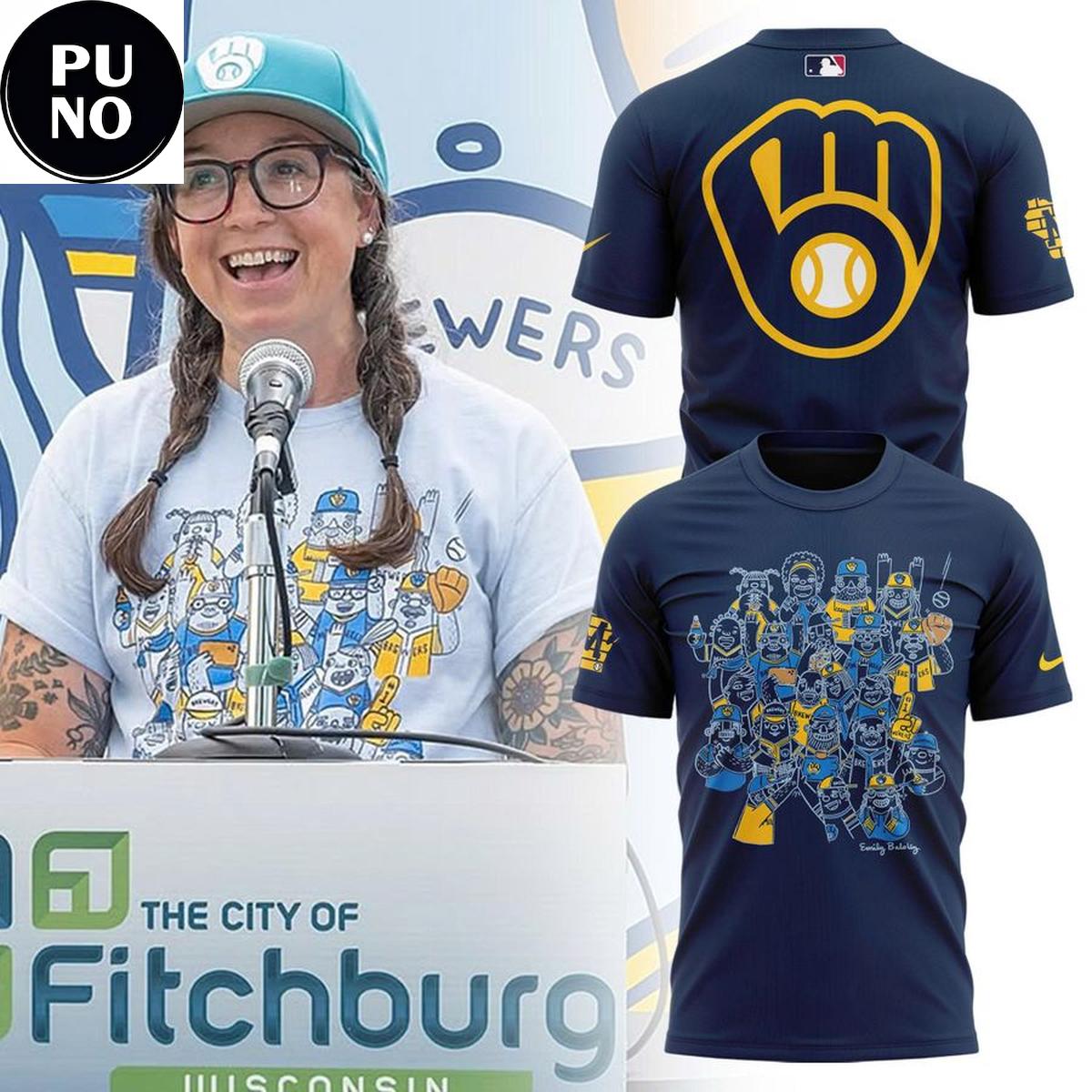 Milwaukee Brewers x Emily Balsley 7th Inning Stretch 2026 Artist Series T-Shirt