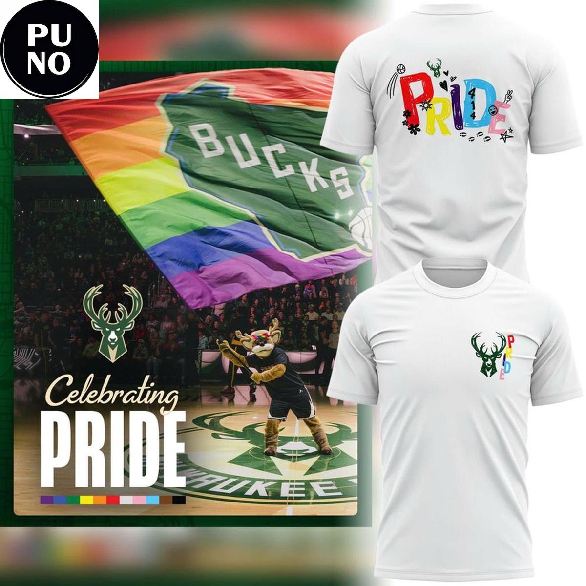 Milwaukee Bucks Celebrating Pride Month 2026 Shirt