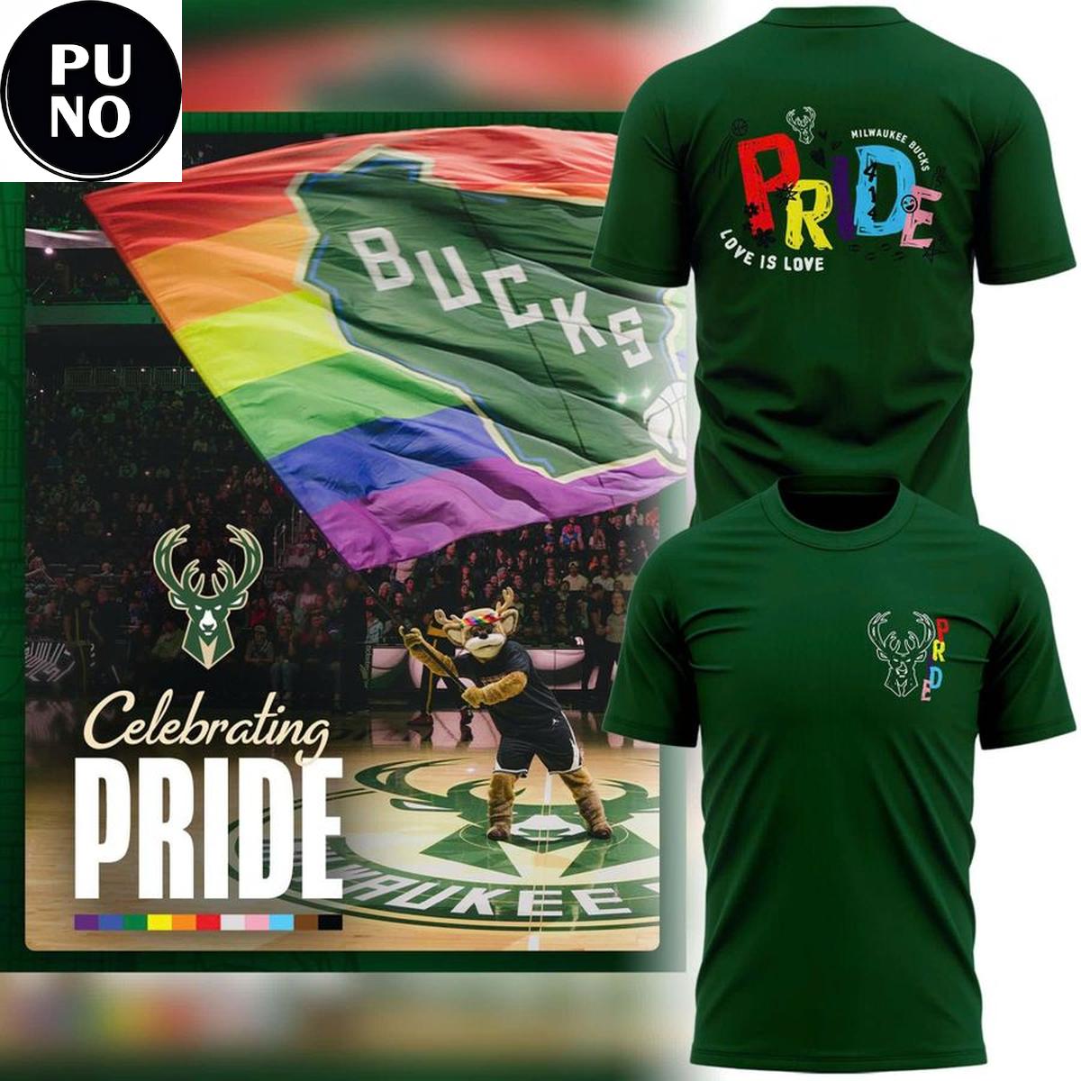 Milwaukee Bucks Celebrating Pride Month 2026 Shirt