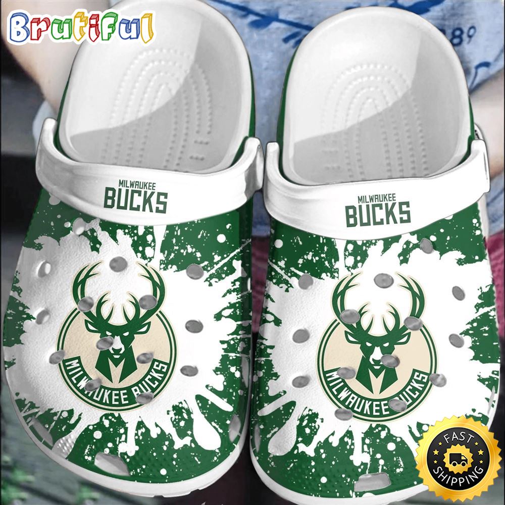 Milwaukee Bucks Basketball Club Clogs Comfortable Shoes For Men Women