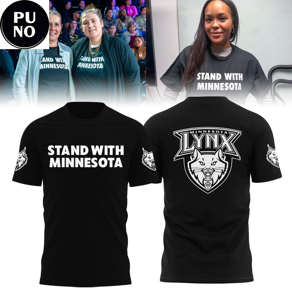 Minnesota Lynx Stand With Minnesota 2026 Hoodie T-Shirt