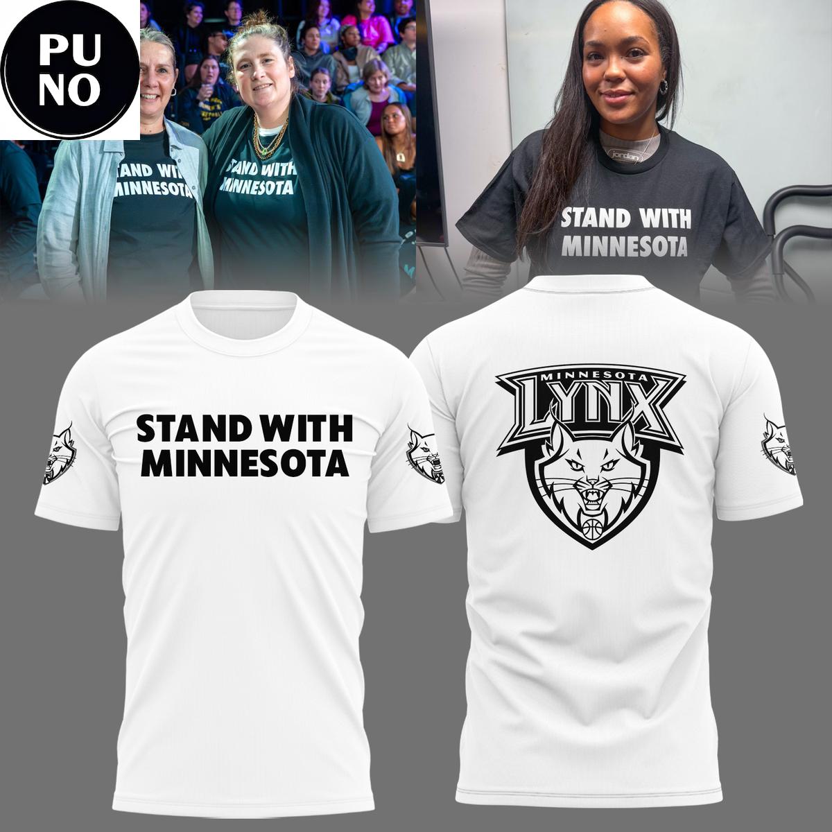 Minnesota Lynx Stand With Minnesota 2026 Hoodie T-Shirt