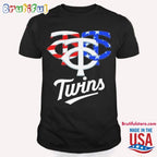 Minnesota Twins American Flag Independence Day T Shirt