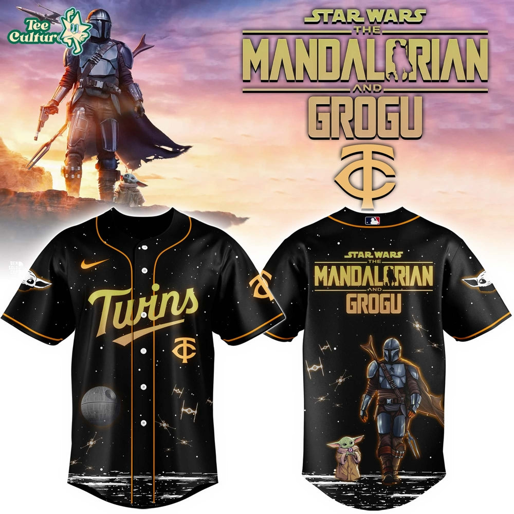 Minnesota Twins Grogu & Mandalorian Special Edition Baseball Jersey