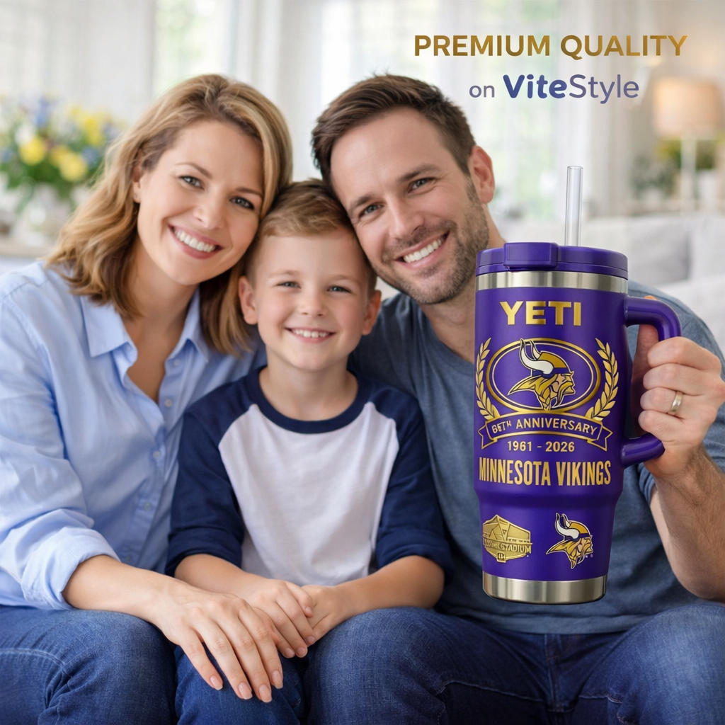 Minnesota Vikings 65th Anniversary YETI Tumbler