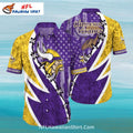 Minnesota Vikings American Flag Aloha Shirt – Bold Design