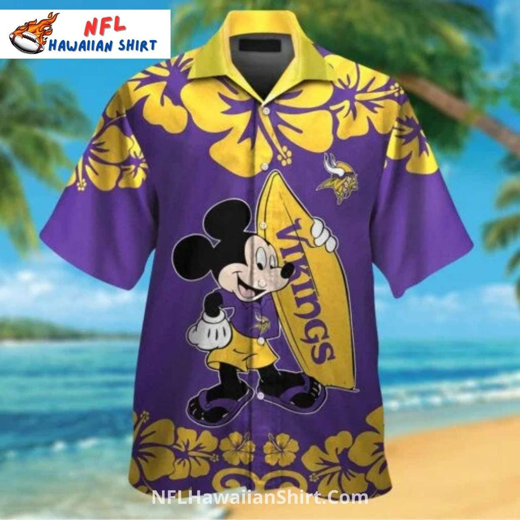 Minnesota Vikings Cartoon Character Aloha Shirt – Fun Design