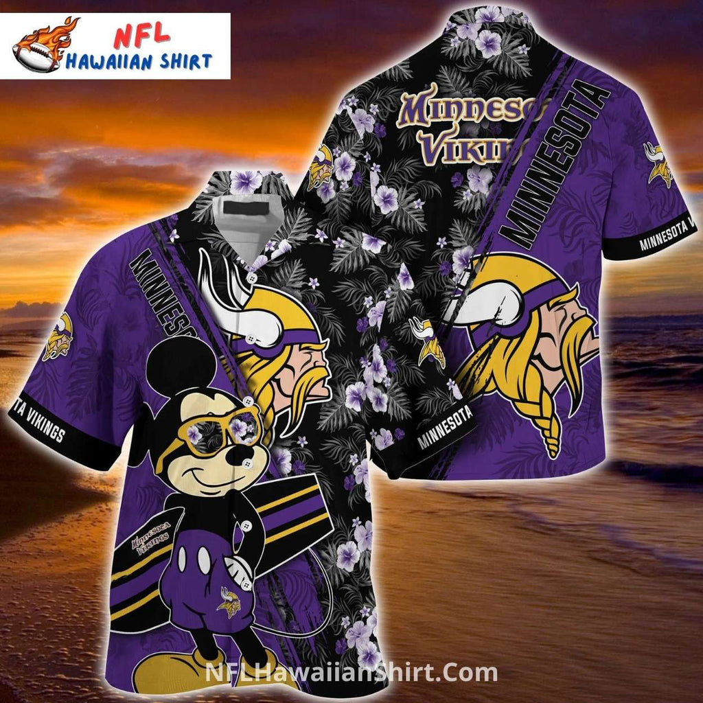 Minnesota Vikings Cartoon Character Fan Hawaiian Shirt