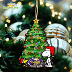 Minnesota Vikings Custom Snoopy Peanuts Christmas Ornament Xmas Tree Decorations