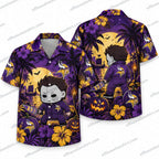 Minnesota Vikings Michael Myers Chibi Halloween Hawaiian Shirt
