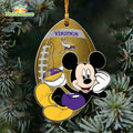 Minnesota Vikings Mickey Mouse Ornament Disney Christmas Decorations
