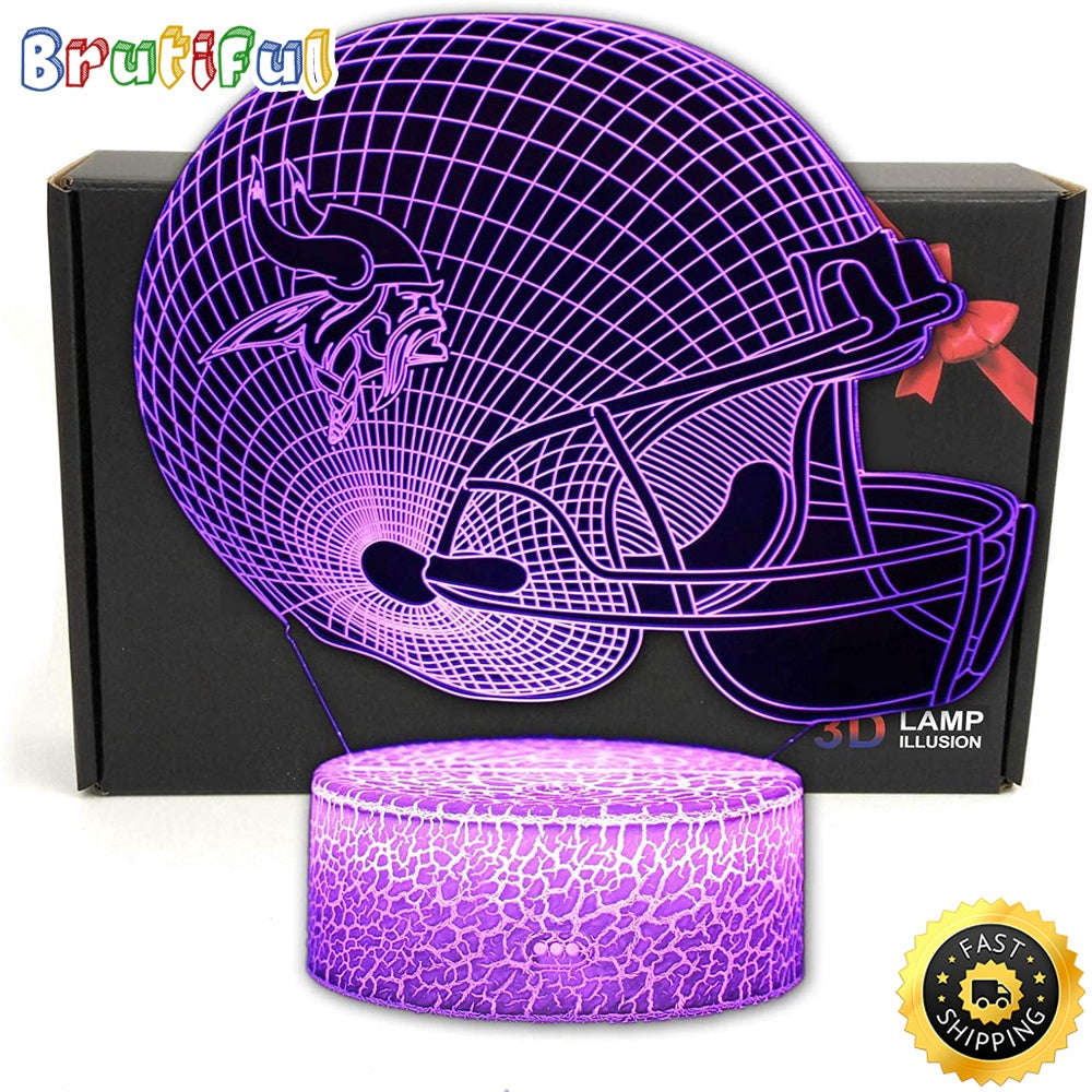 Minnesota Vikings Night Light 3D Illusion LED Lamp