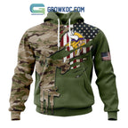 Minnesota Vikings Personalized Veterans Camo Hoodie Shirt