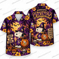 Minnesota Vikings Snoopy Witch Halloween Hawaiian Shirt