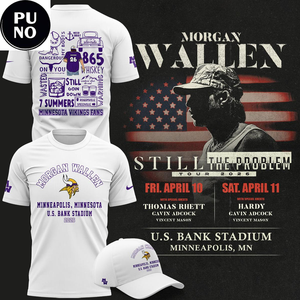 Minnesota Vikings x Morgan Wallen 2026 Still The Problem Tour Hoodie T-Shirt