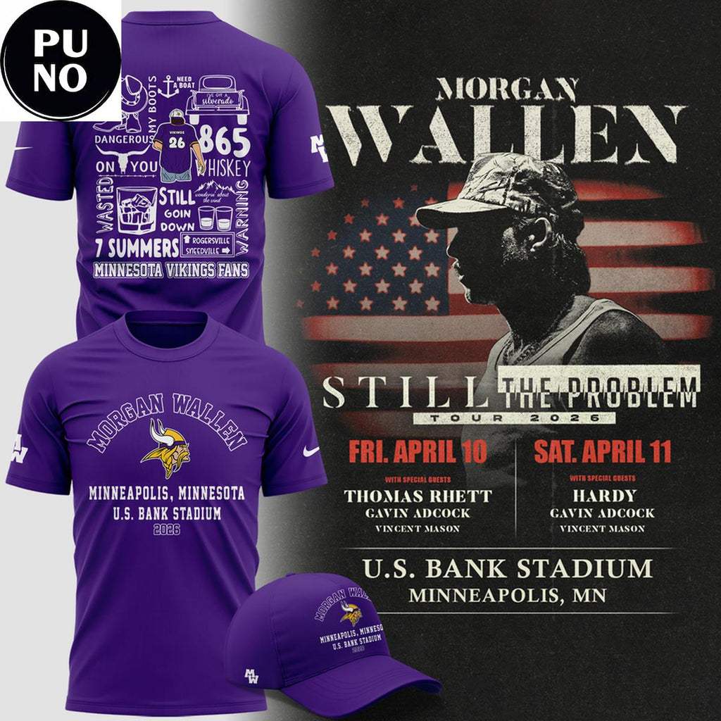 Minnesota Vikings x Morgan Wallen 2026 Still The Problem Tour Hoodie T-Shirt