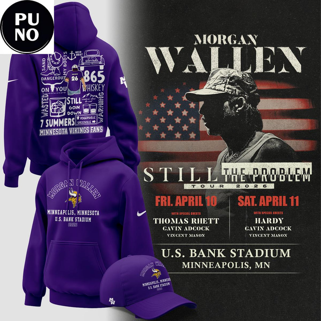 Minnesota Vikings x Morgan Wallen 2026 Still The Problem Tour Hoodie T-Shirt