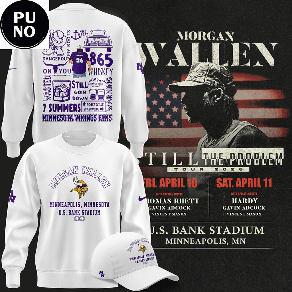 Minnesota Vikings x Morgan Wallen 2026 Still The Problem Tour Hoodie T-Shirt