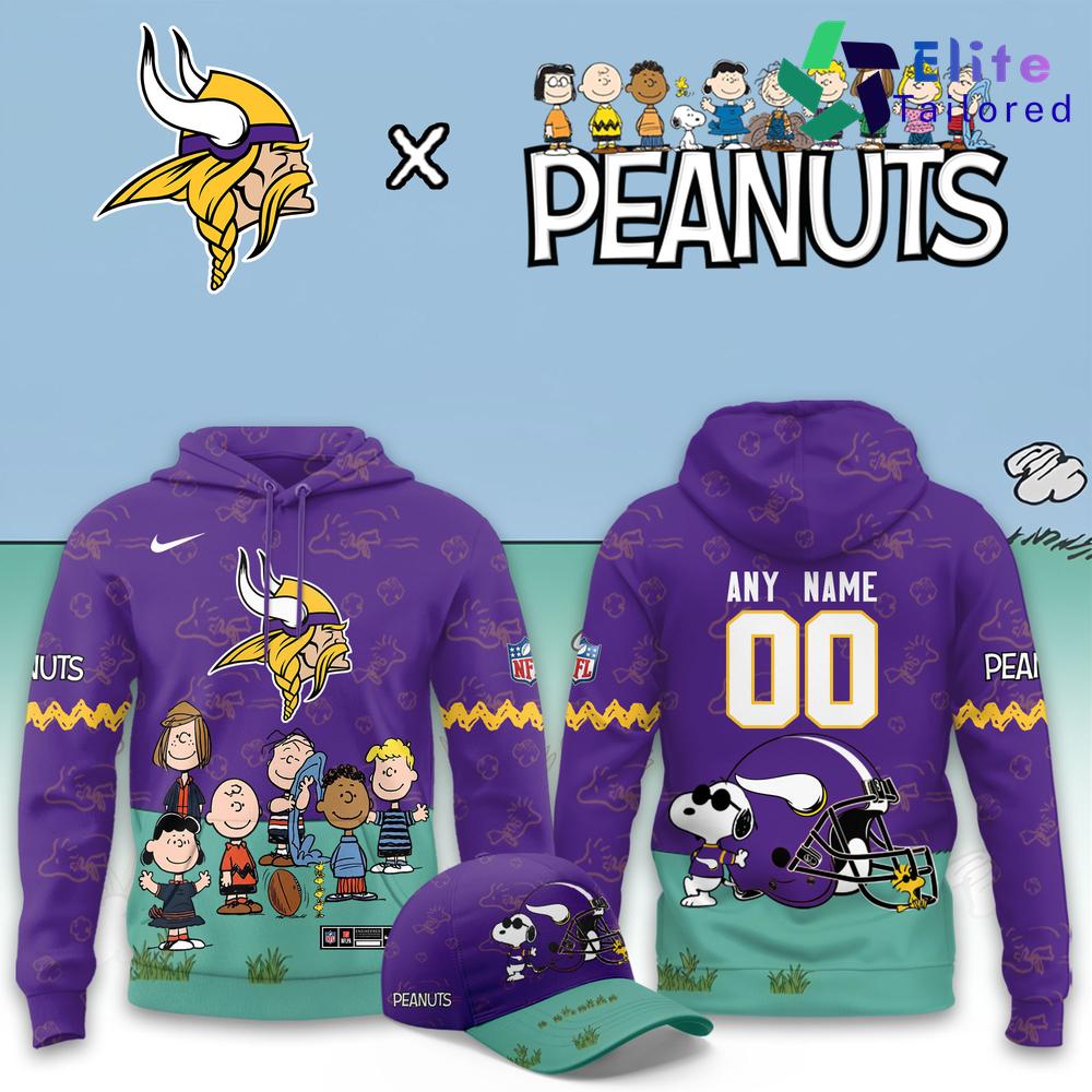 Minnesota Vikings x Peanuts Night 2026 Custom Limited Hoodie