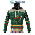 Minnesota Wild NHL Special Fearless Against Autism Hoodie T Shirt