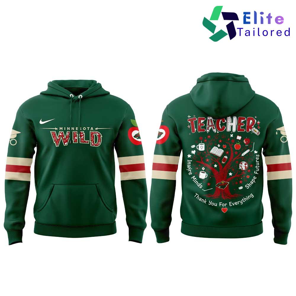 Minnesota Wild Teacher Appreciation Day 2026 Pullover Hoodie