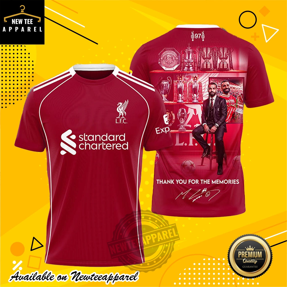 Mo Salah Liverpool Thank You For The Memories Tribute Jersey