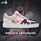 Mococo Abyssgard Hololive Custom Low Top Shoes Anime Sneaker