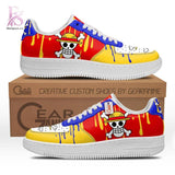 Monkey D Luffy Symbol Air Force Shoes