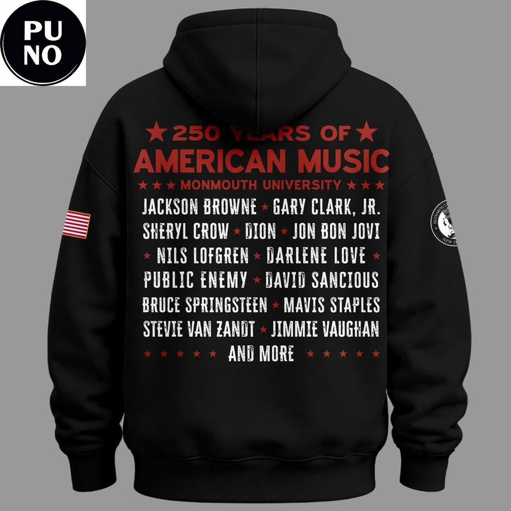 Monmouth University 250 Years of American Music 2026 The Songs That Shaped Us Hoodie