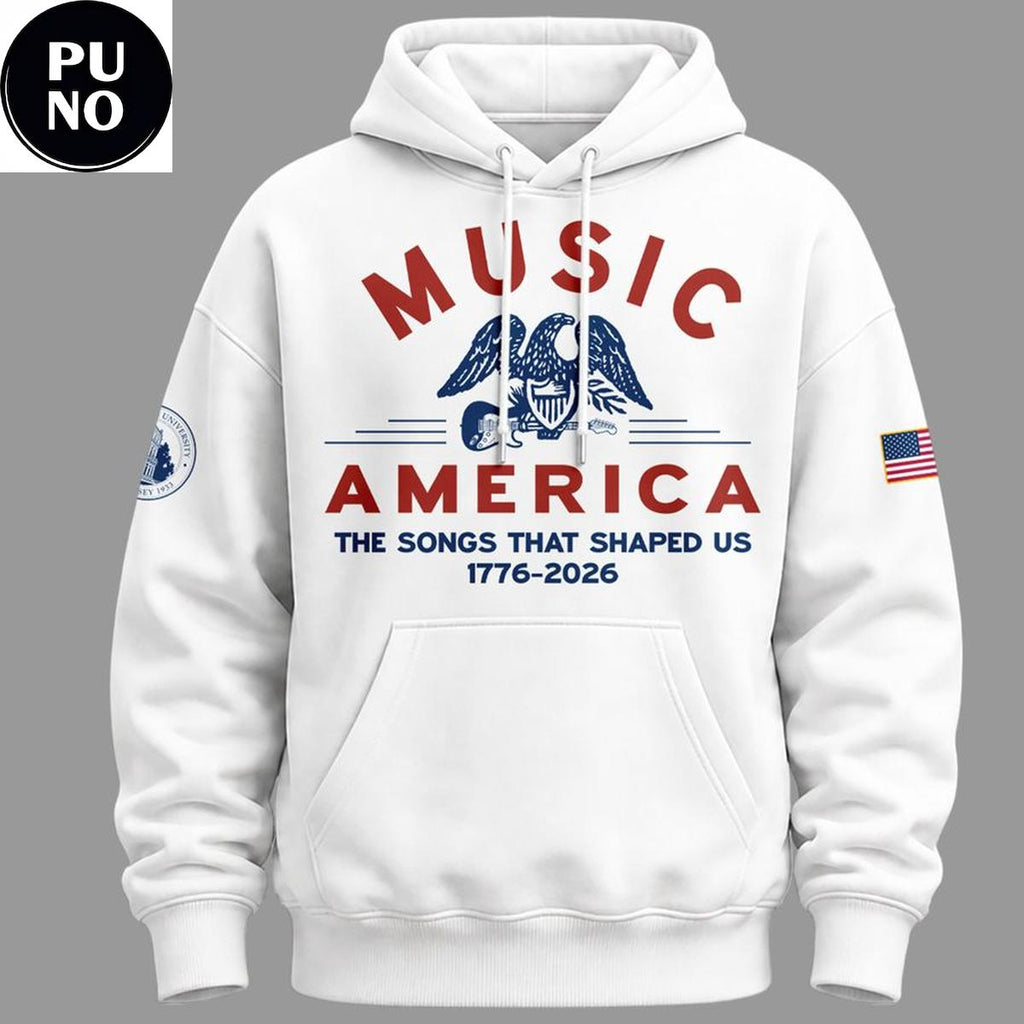 Monmouth University 250 Years of American Music 2026 The Songs That Shaped Us Hoodie