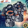 Monochrome Botanical – Chicago Bears Hawaiian Shirt