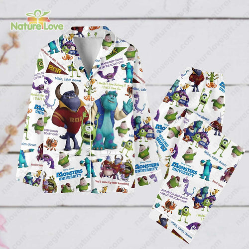 Monsters University Disney Pixar Movie Monsters Inc Pajama Set