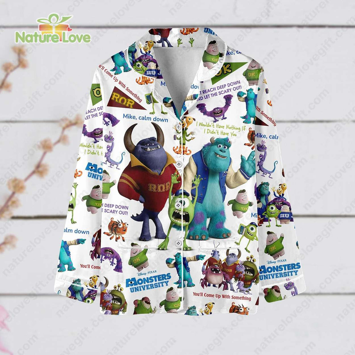 Monsters University Disney Pixar Movie Monsters Inc Pajama Set