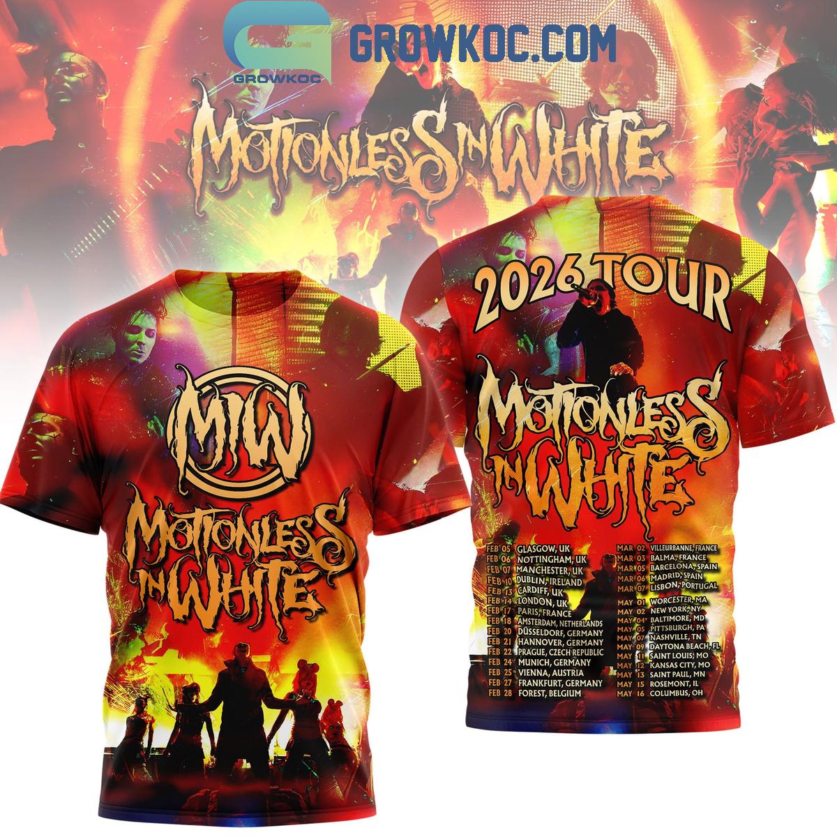 Motionless In White 2026 Tour T-Shirt