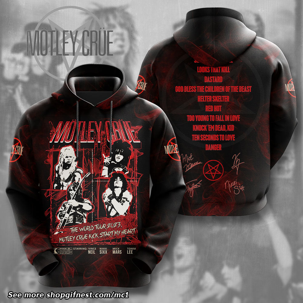 Mötley Crüe 3D Apparel – HUANNM 1855