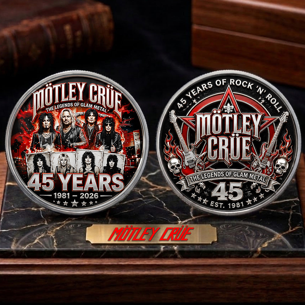 Mötley Crüe 45th Anniversary Commemorative Coin – TMTHU7832
