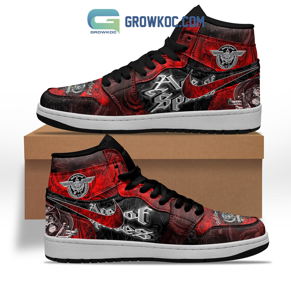 Motorhead Band Fan Air Jordan 1 Shoes