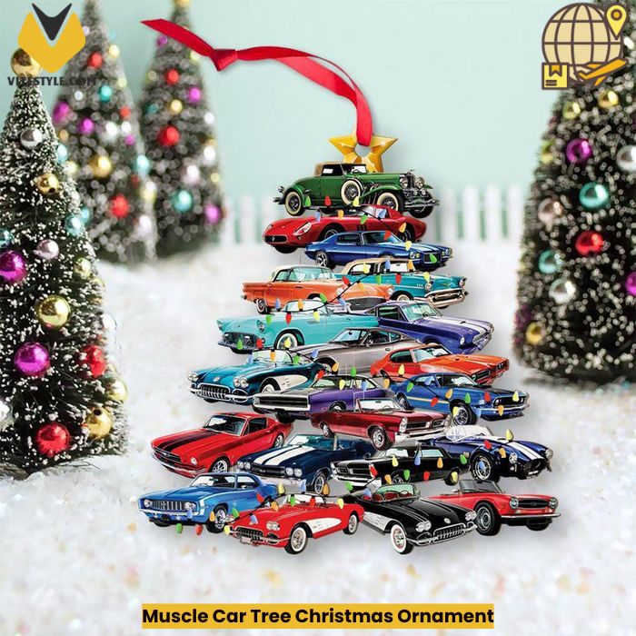 Muscle Car Tree Christmas Ornament