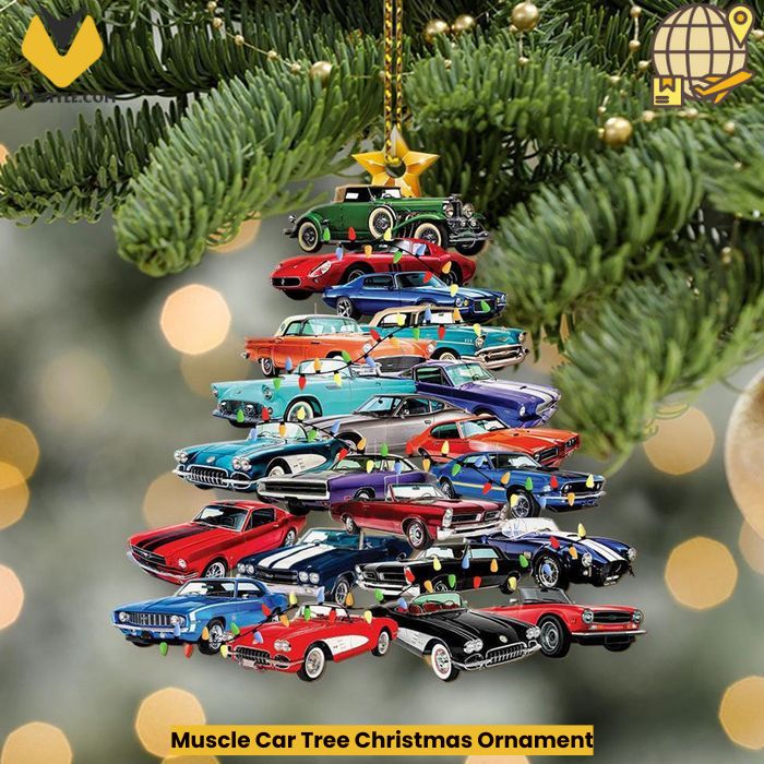 Muscle Car Tree Christmas Ornament