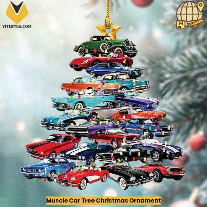 Muscle Car Tree Christmas Ornament