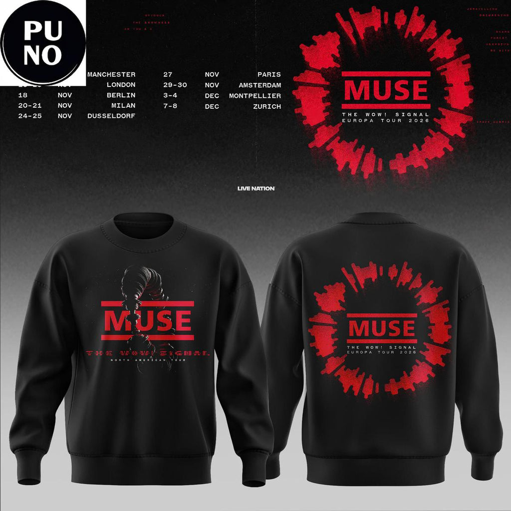 Muse The Wow Signal Tour 2026 Hoodie T-Shirt