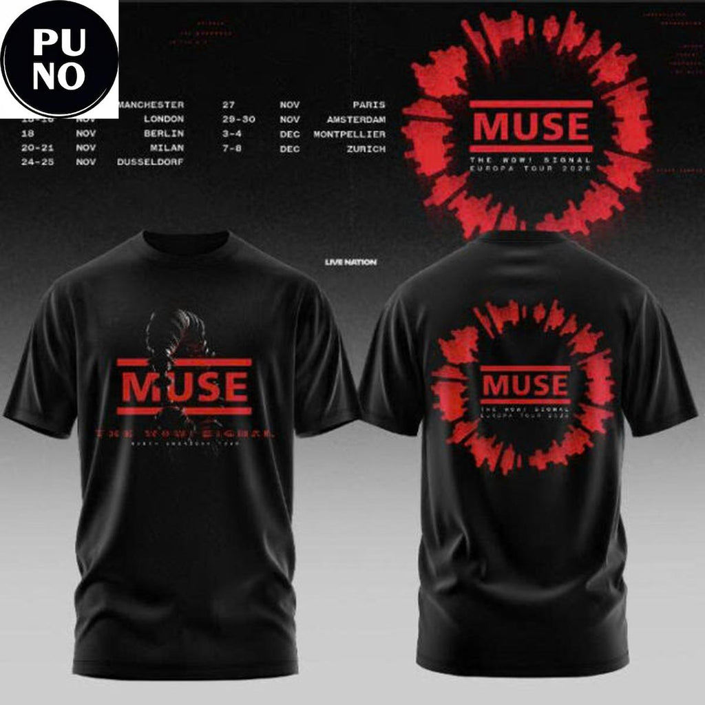 Muse The Wow Signal Tour 2026 Hoodie T-Shirt
