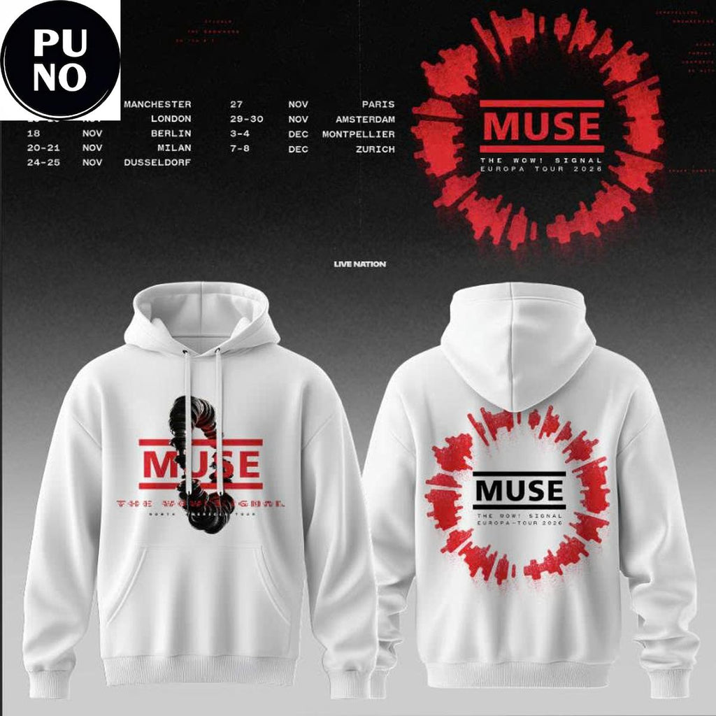 Muse The Wow Signal Tour 2026 Hoodie T-Shirt