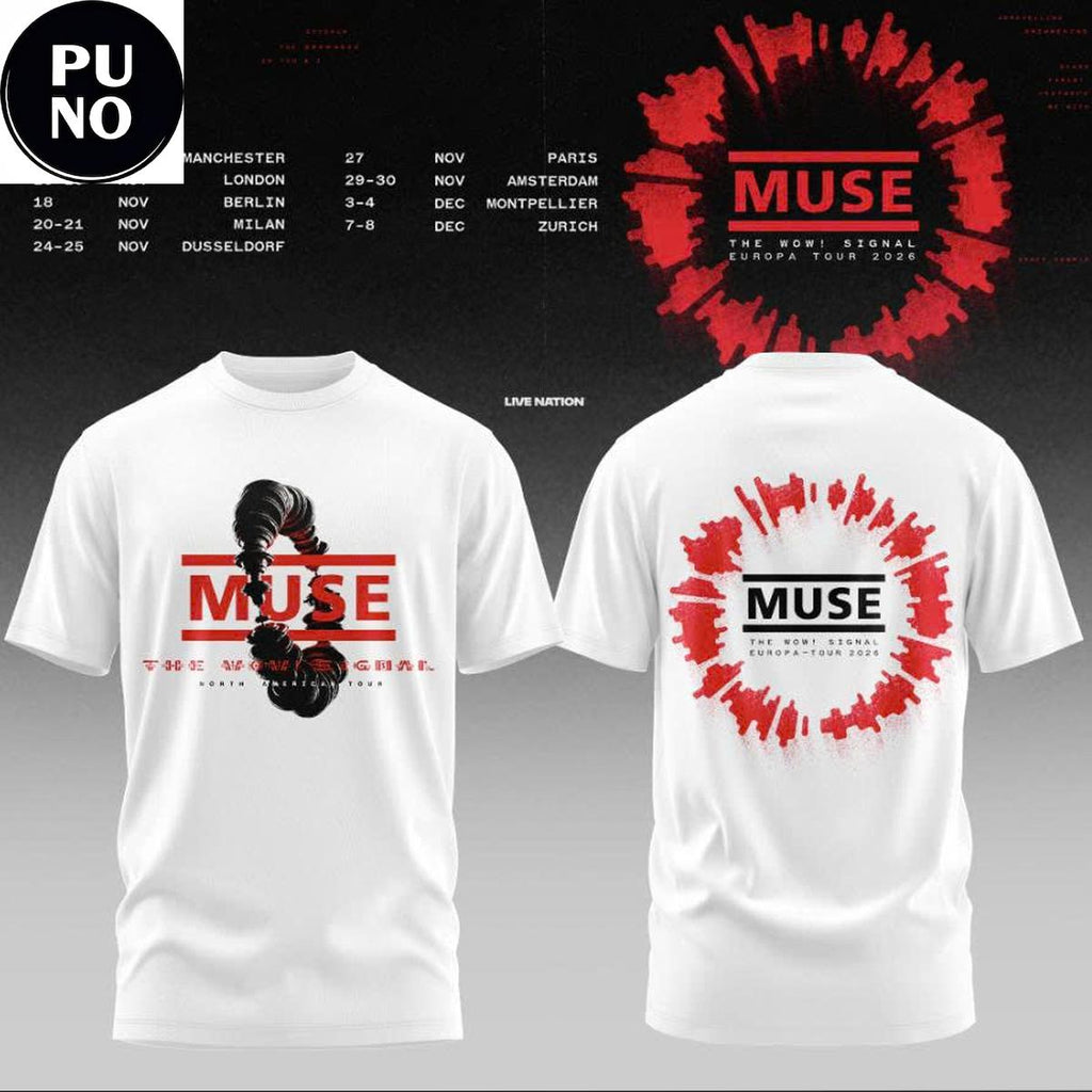 Muse The Wow Signal Tour 2026 Hoodie T-Shirt