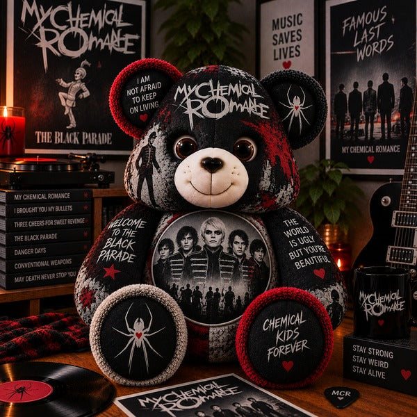 My Chemical Romance Bear Custom Shaped Pillow